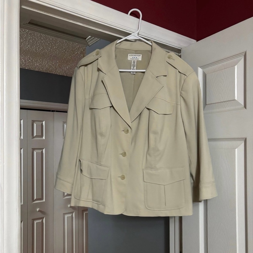 Plus Sized Double Breasted Suit Jacket